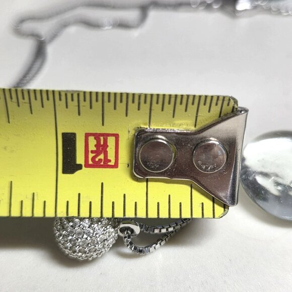 💞💞💞Authentic Swarovski Flirt Necklace Clear Crystal Paved Ball Pendent 💗💖 - Picture 6 of 7